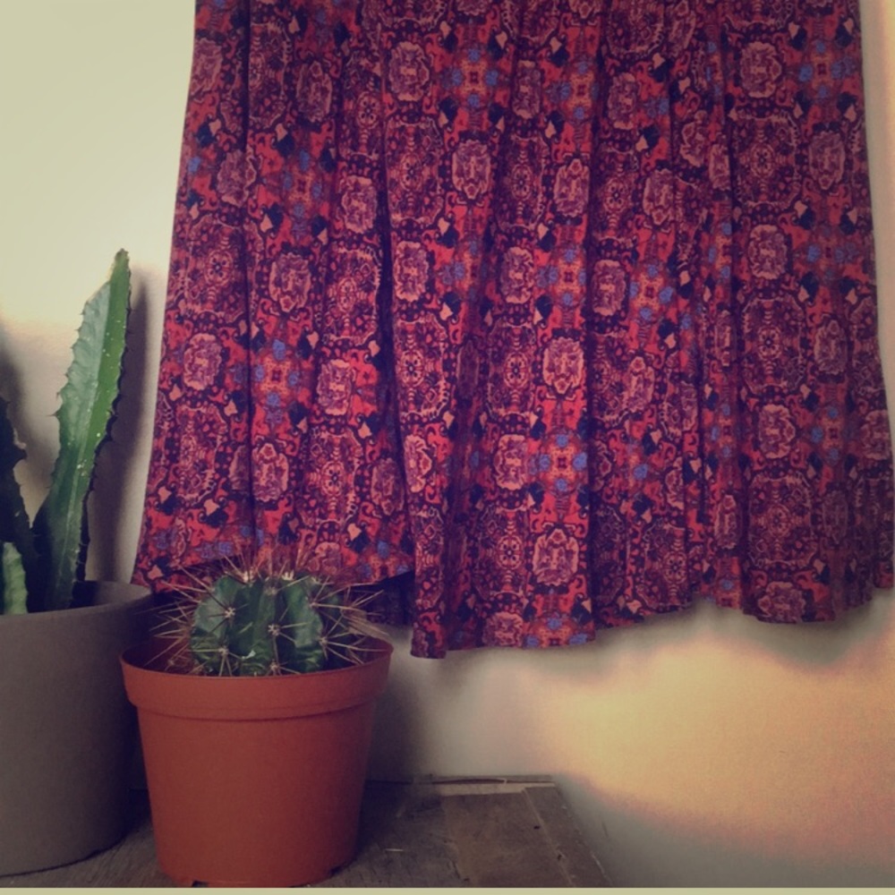 MERMAID MAXI MEDALLION PRINT SKIRT